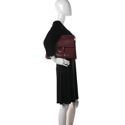 Chloe Calfskin Medium Faye Shoulder Bag Sienna Red 2 of 17