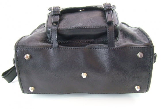 Leather EDITH N/S Black