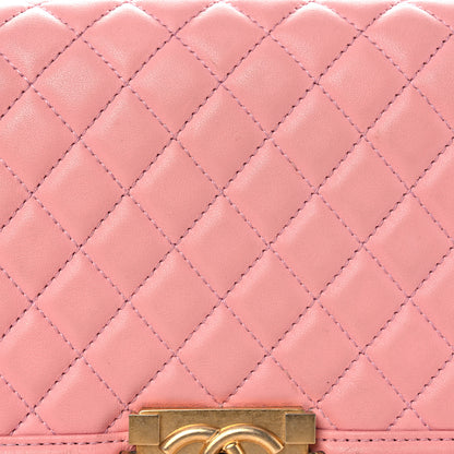 Chanel Lambskin Quilted Medium Boy Flap Light Pink 8 of 14