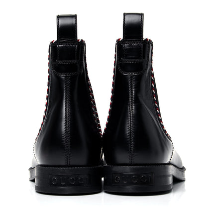 Gucci Calfskin Mens Beyond Chelsea Ankle Boots 8 Black 5 of 10