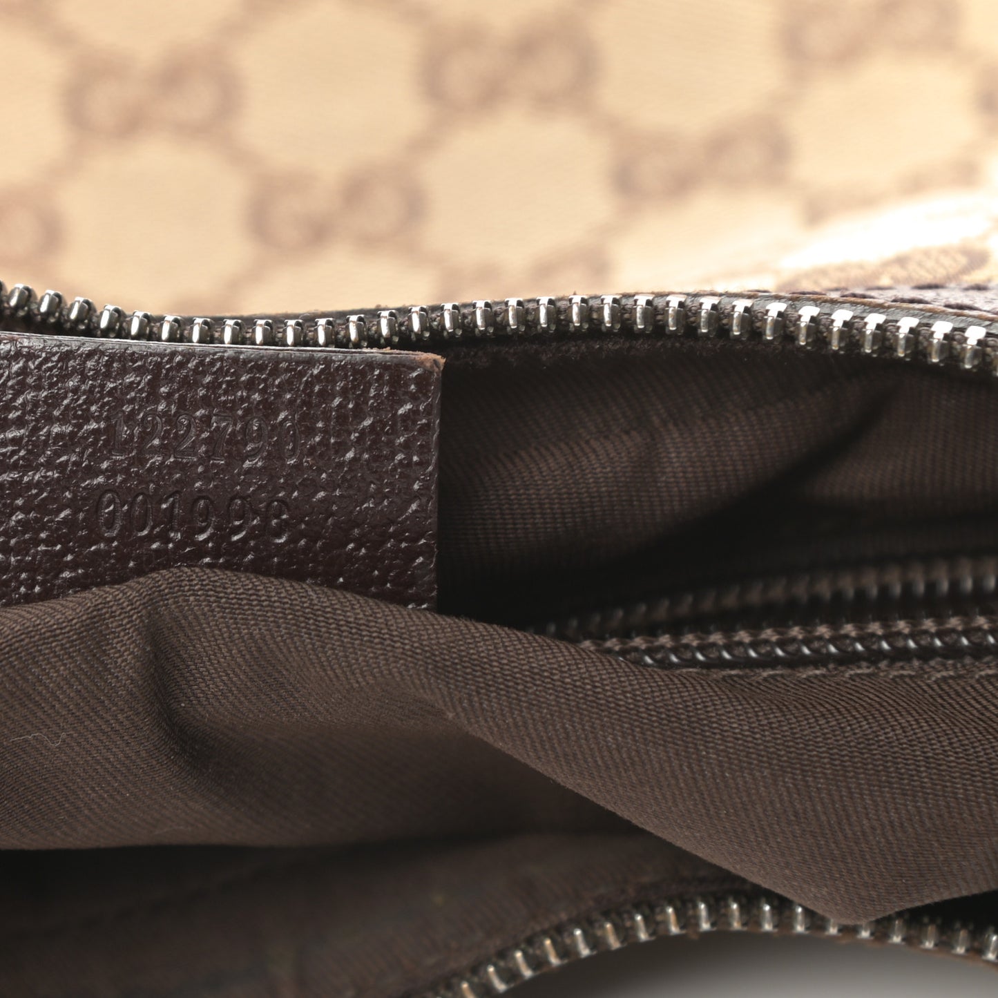 Monogram Medium Half Moon Hobo Dark Brown