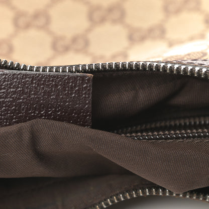 Gucci Monogram Medium Half Moon Hobo Dark Brown 7 of 16