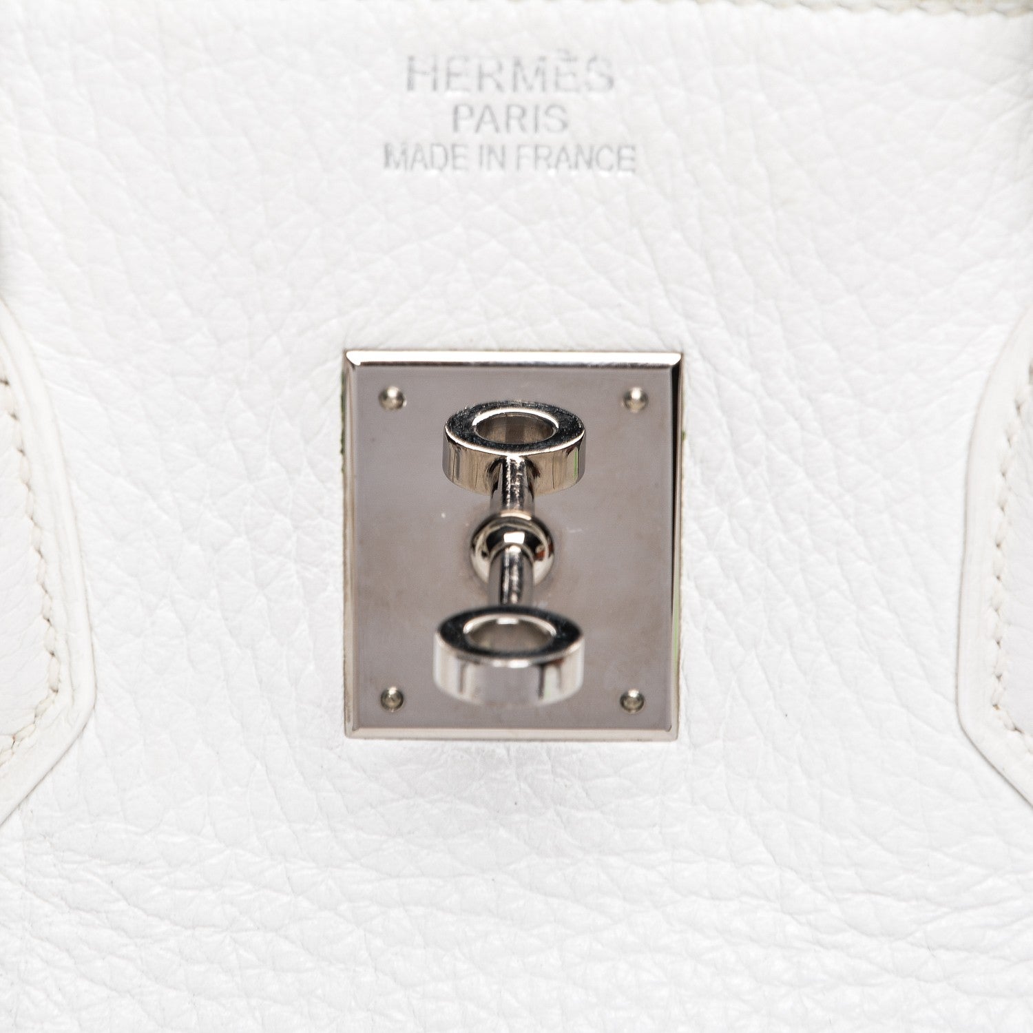 Hermes Taurillon Clemence Birkin 35 White 10 of 19