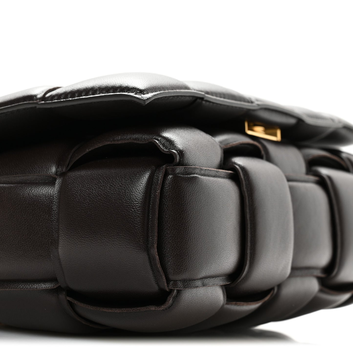 Lambskin Maxi Intreccio Padded Chain Cassette Crossbody Bag Fondant