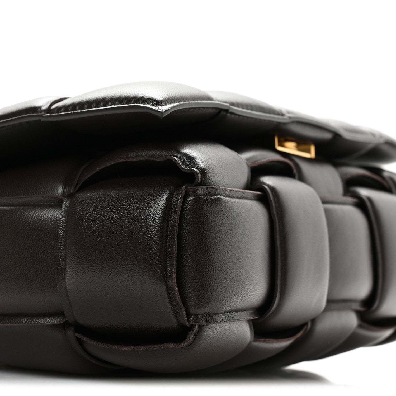 Bottega Veneta Lambskin Maxi Intreccio Padded Chain Cassette Crossbody Bag Fondant 9 of 10