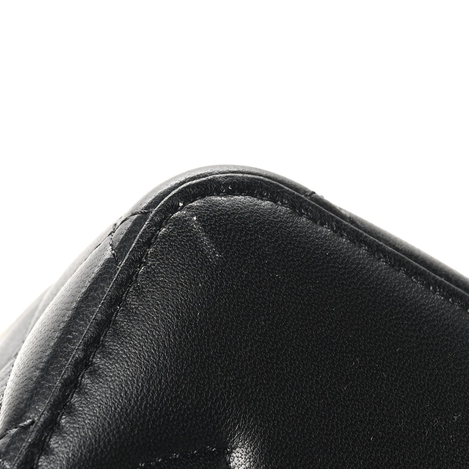 Chanel Lambskin Enamel Quilted Small Coco Hearts Vanity Case With Chain Black 12 of 13