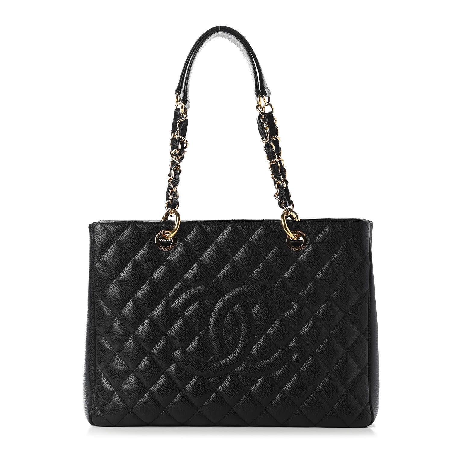 Chanel Caviar Quilted Grand Shopping Tote GST Black 1 of 9