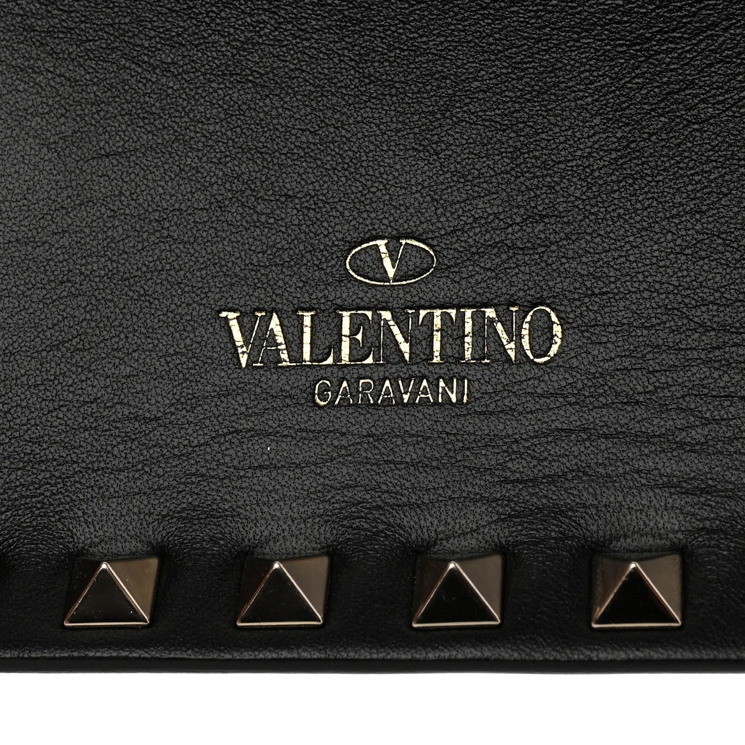 Valentino Garavani Nappa Rockstud Wristlet Clutch Black 5 of 7