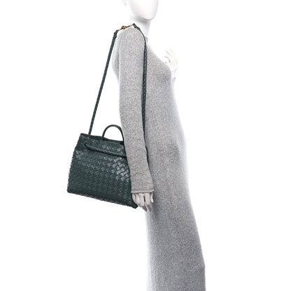 Bottega Veneta Nappa Intrecciato Medium Andiamo Shoulder Bag Slate 2 of 9