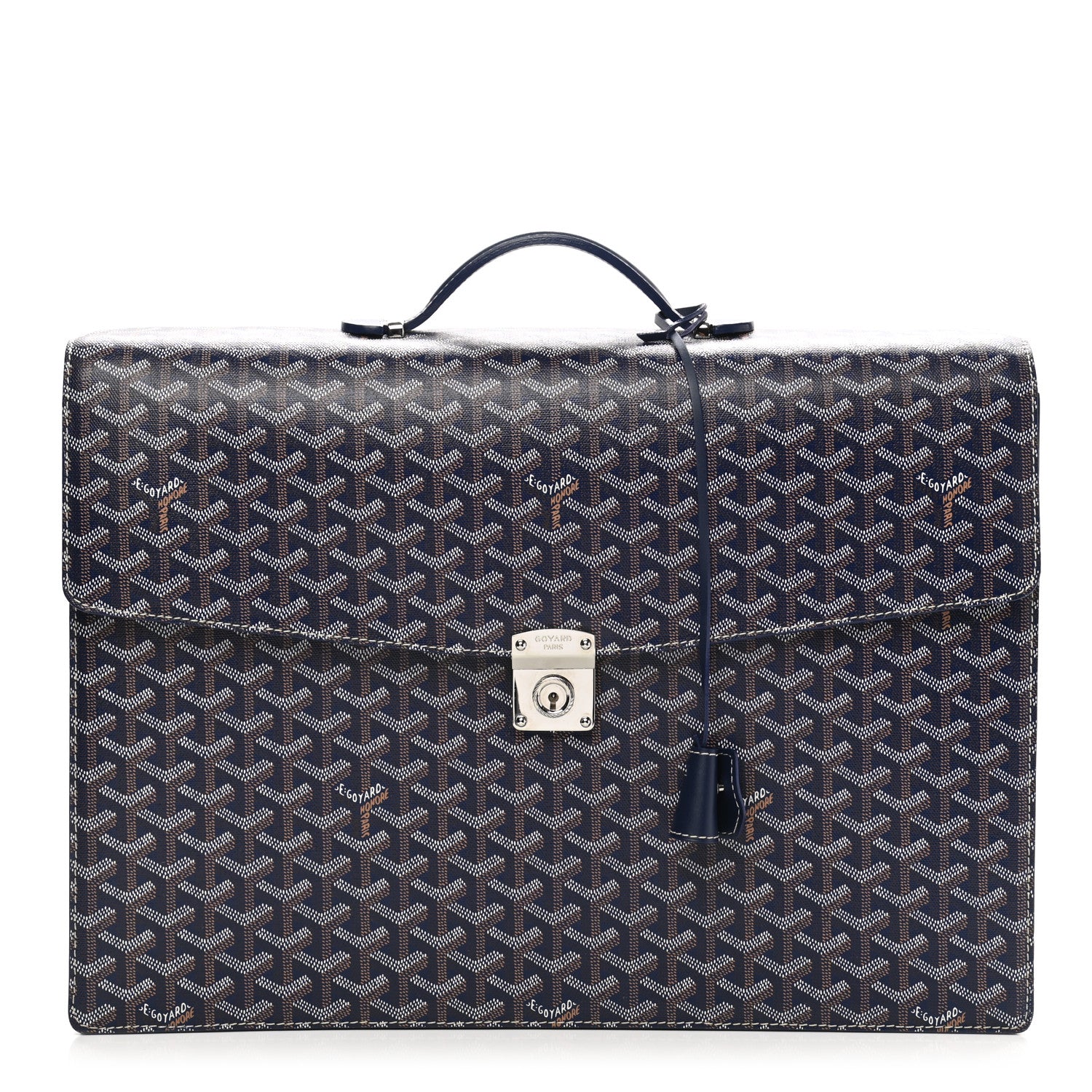 Goyard Goyardine Serviette Chypre Briefcase Blue 1 of 9