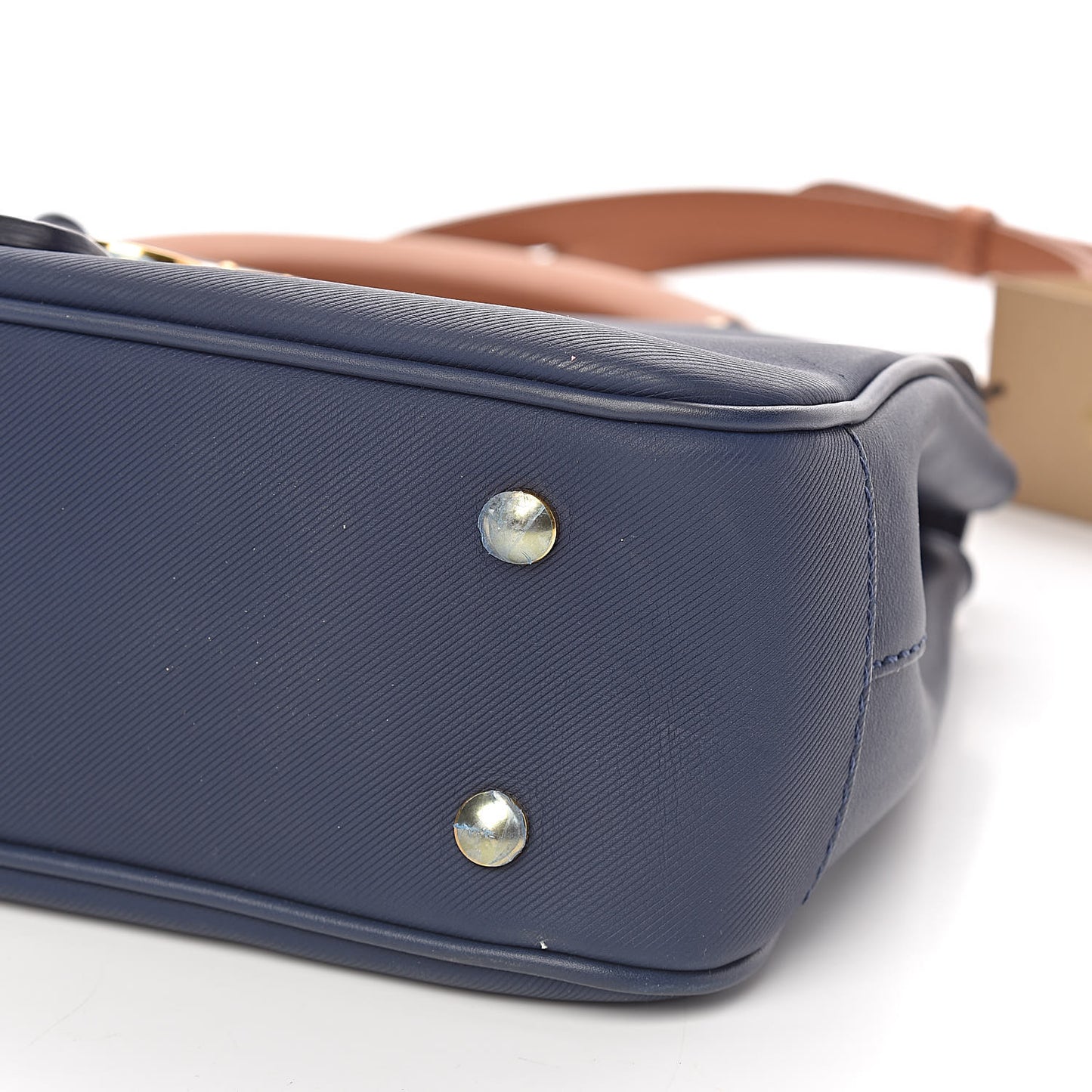 Trench Calfskin Medium DK88 Top Handle Bag Ink Blue
