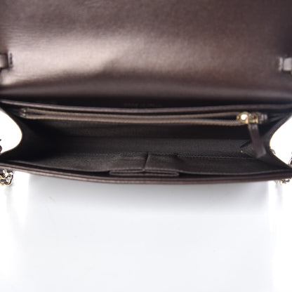 Chanel Lambskin Studded Wallet on Removable Chain Bronze 6 of 12