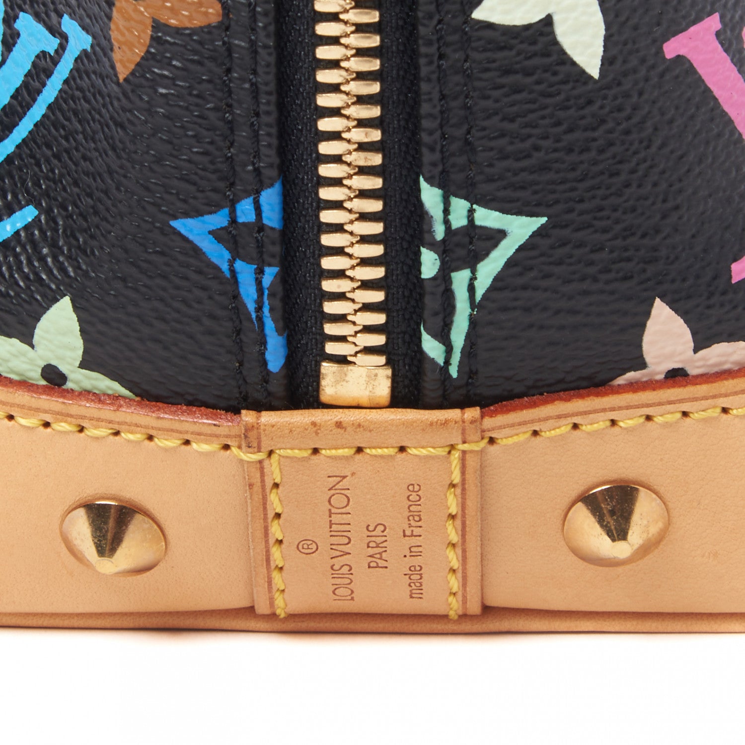 Louis Vuitton Monogram Multicolor Alma Black 7 of 8