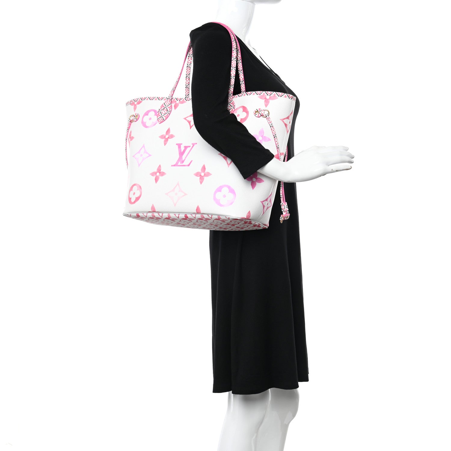 Louis Vuitton Monogram Giant By The Pool 2.0 Neverfull MM Rose 2 of 12
