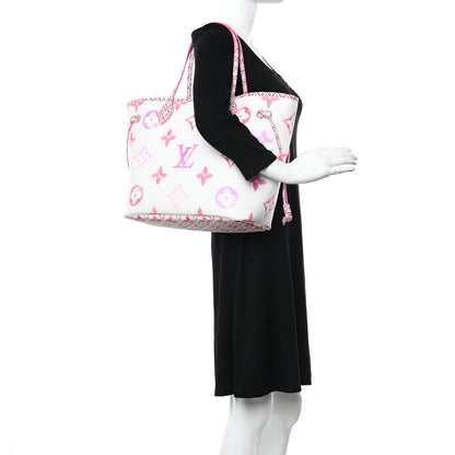 Louis Vuitton Monogram Giant By The Pool 2.0 Neverfull MM Rose 2 of 12
