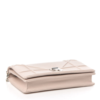 Christian Dior Grained Calfskin Diorama Wallet on Chain Pouch Rose Poudre 4 of 10