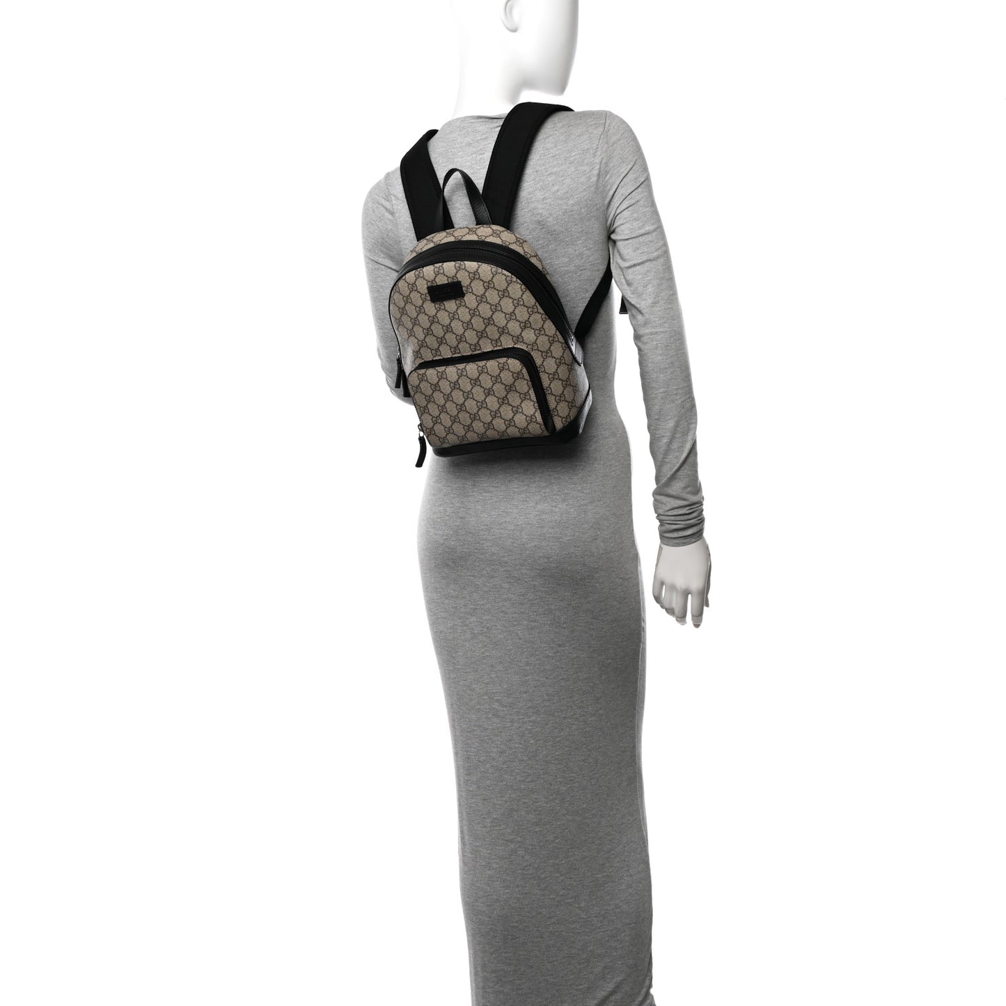 GG Supreme Monogram Small Eden Day Backpack Black