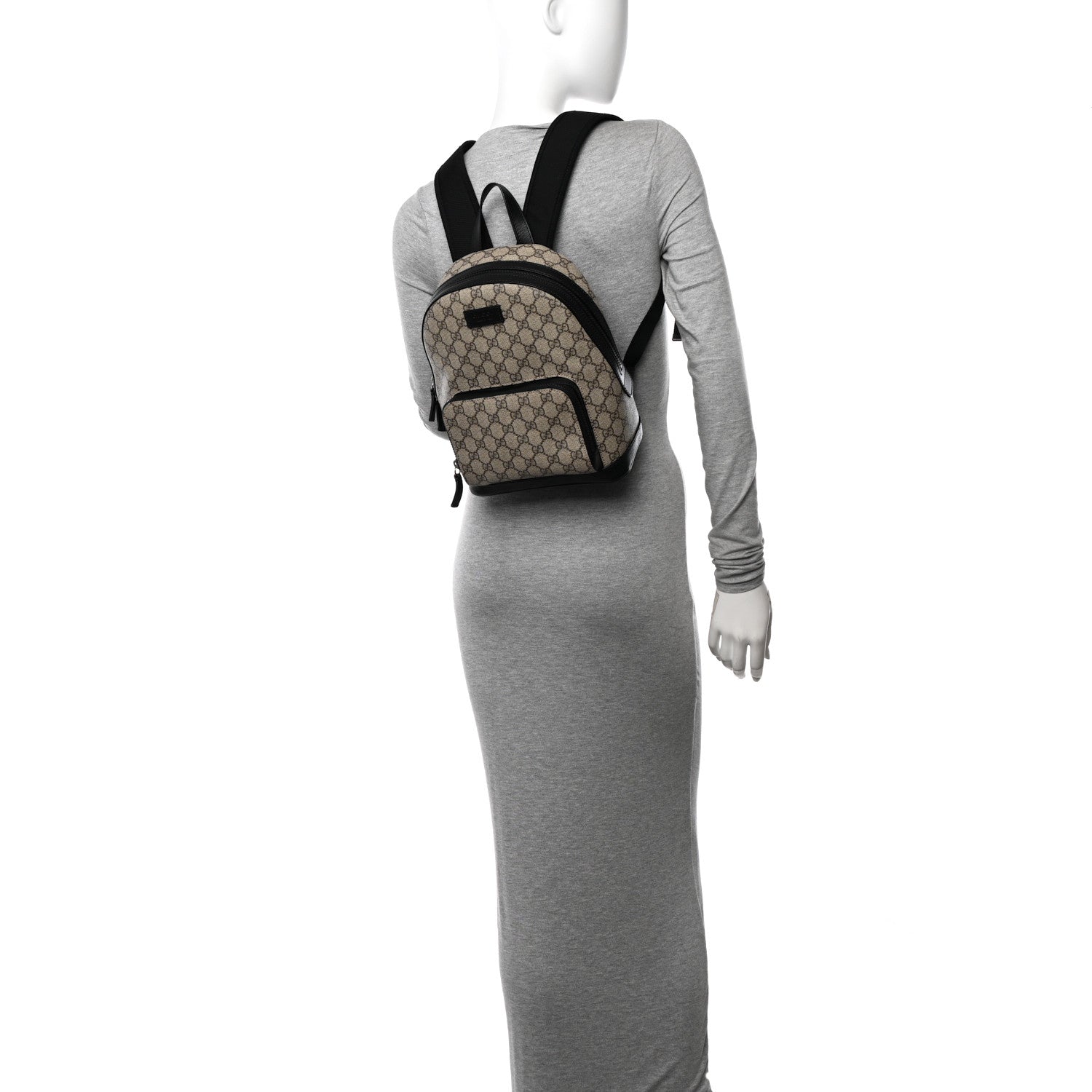 Gucci GG Supreme Monogram Small Eden Day Backpack Black 2 of 10