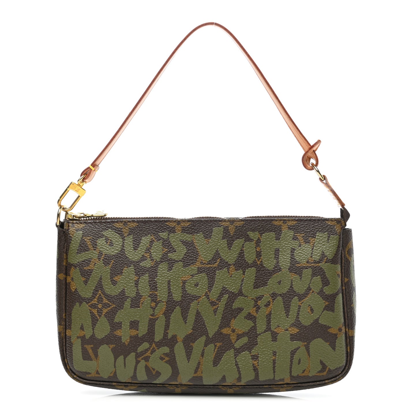 Monogram Graffiti Pochette Accessories Kaki