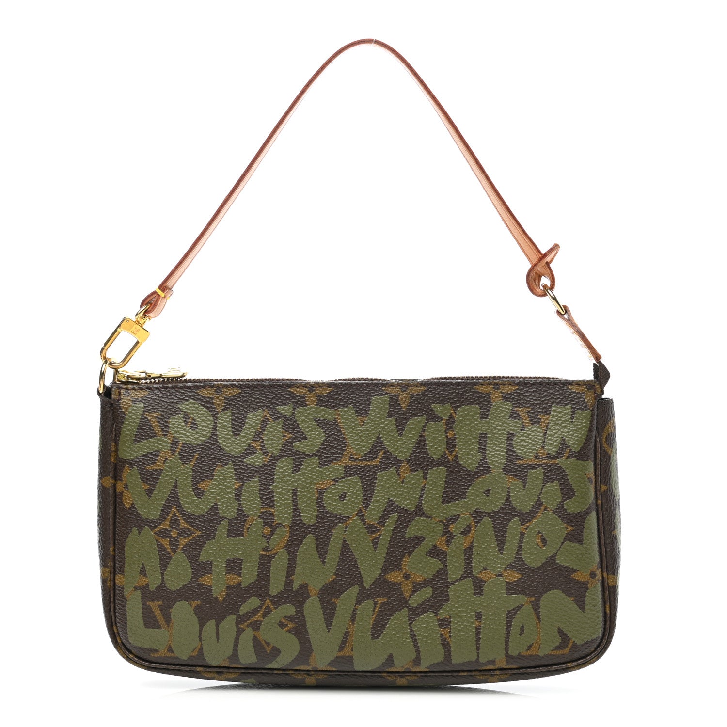 Louis Vuitton Monogram Graffiti Pochette Accessories Kaki 1 of 9