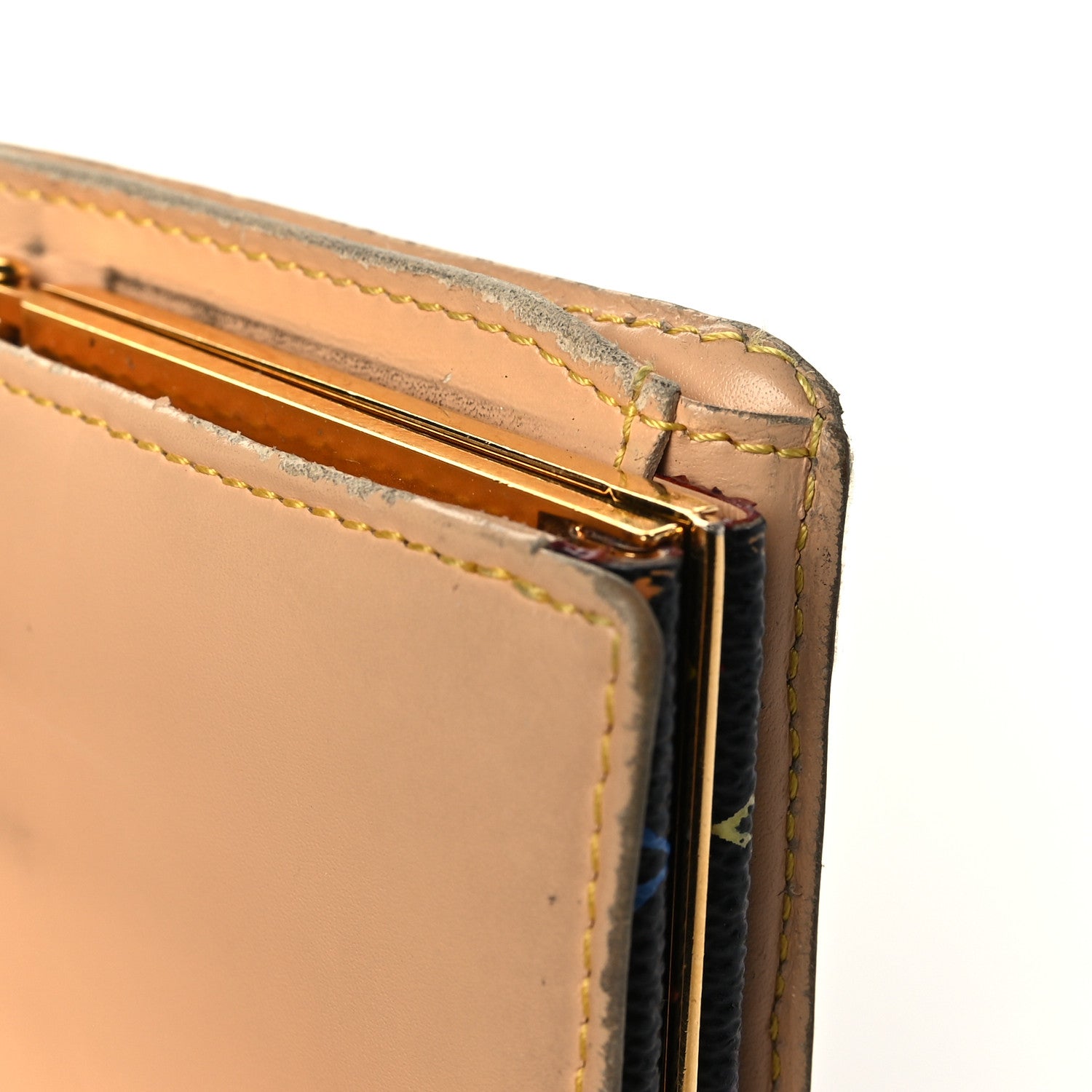 Louis Vuitton Monogram Multicolor French Purse Wallet Black 17 of 17