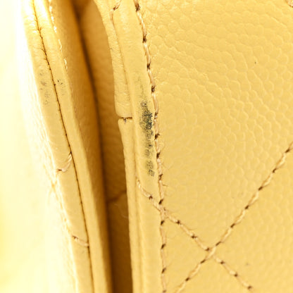 Chanel Caviar Quilted Small Chanel 25 Handbag Light Yellow 11 of 11