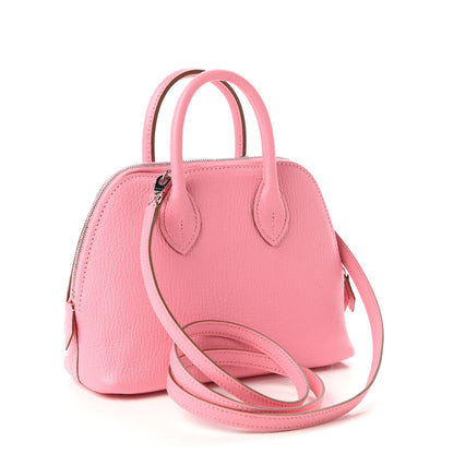 Hermes Chevre Mysore Mini 1923 Bolide Rose Confetti 3 of 11