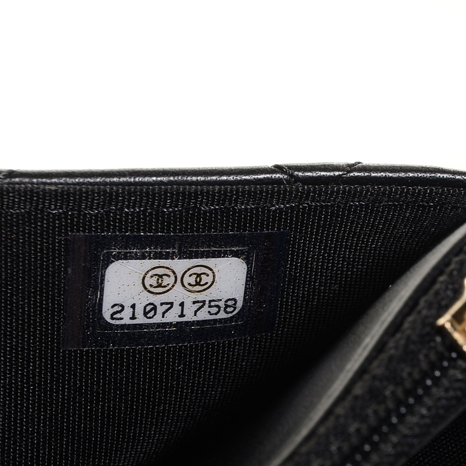 Chanel Lambskin Boy Wallet On Chain WOC Black 8 of 9