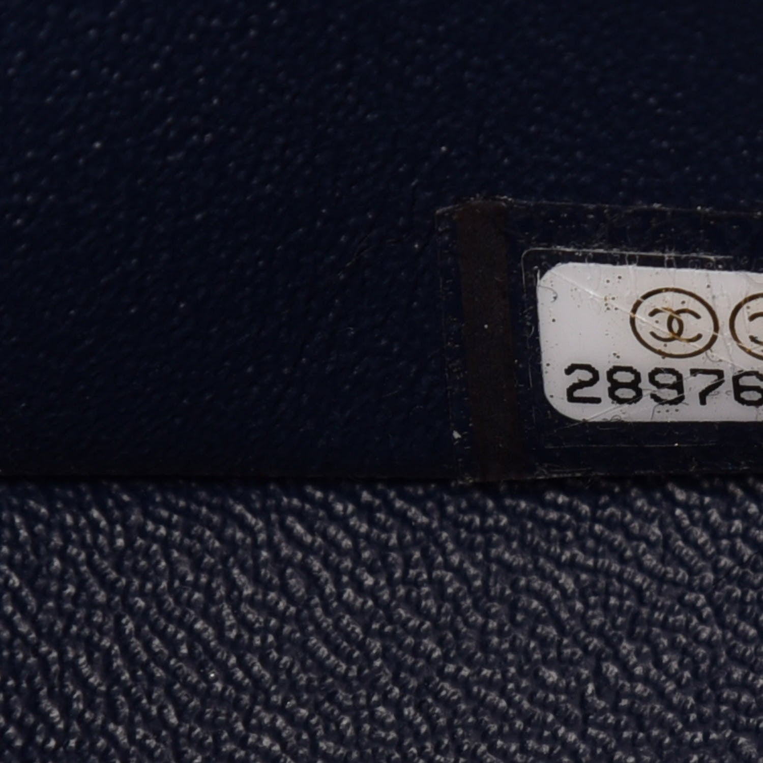 Chanel Caviar Quilted Jumbo Double Flap Navy Blue 9 of 11
