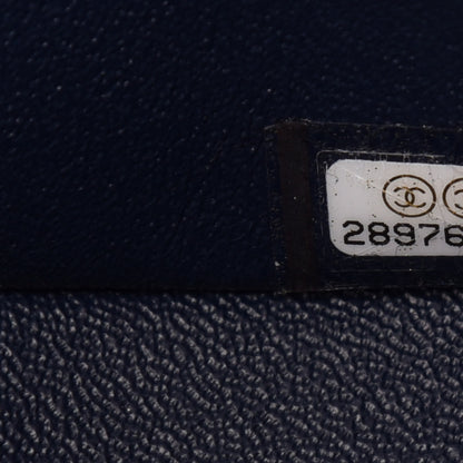 Chanel Caviar Quilted Jumbo Double Flap Navy Blue 9 of 11