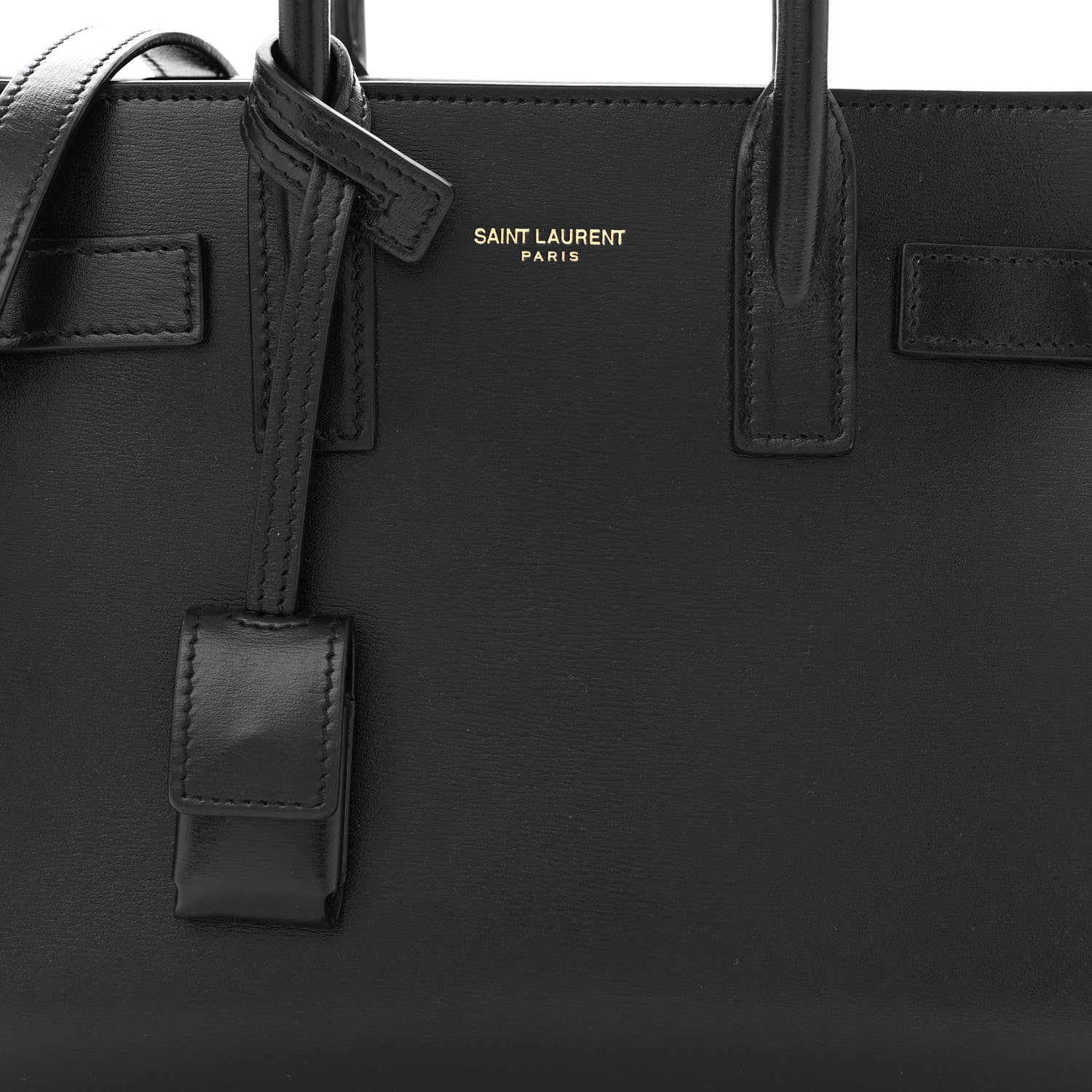 Saint Laurent SAINT LAURENT Calfskin Nano Sac De Jour Black 8 of 11