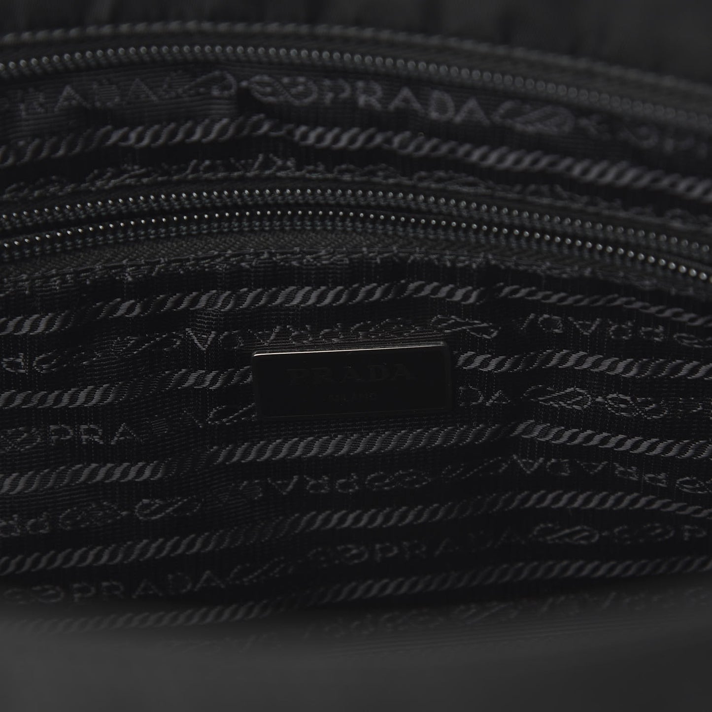 Tessuto Nylon Saffiano Tote Black