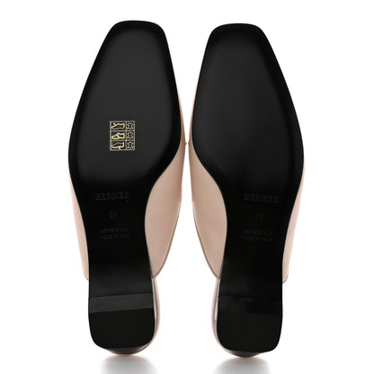 Hermes Chevre Esmee Mules 36 Blanc Poros 5 of 12
