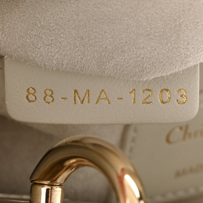 Christian Dior Lambskin Cannage Mini Lady Dior White 7 of 12
