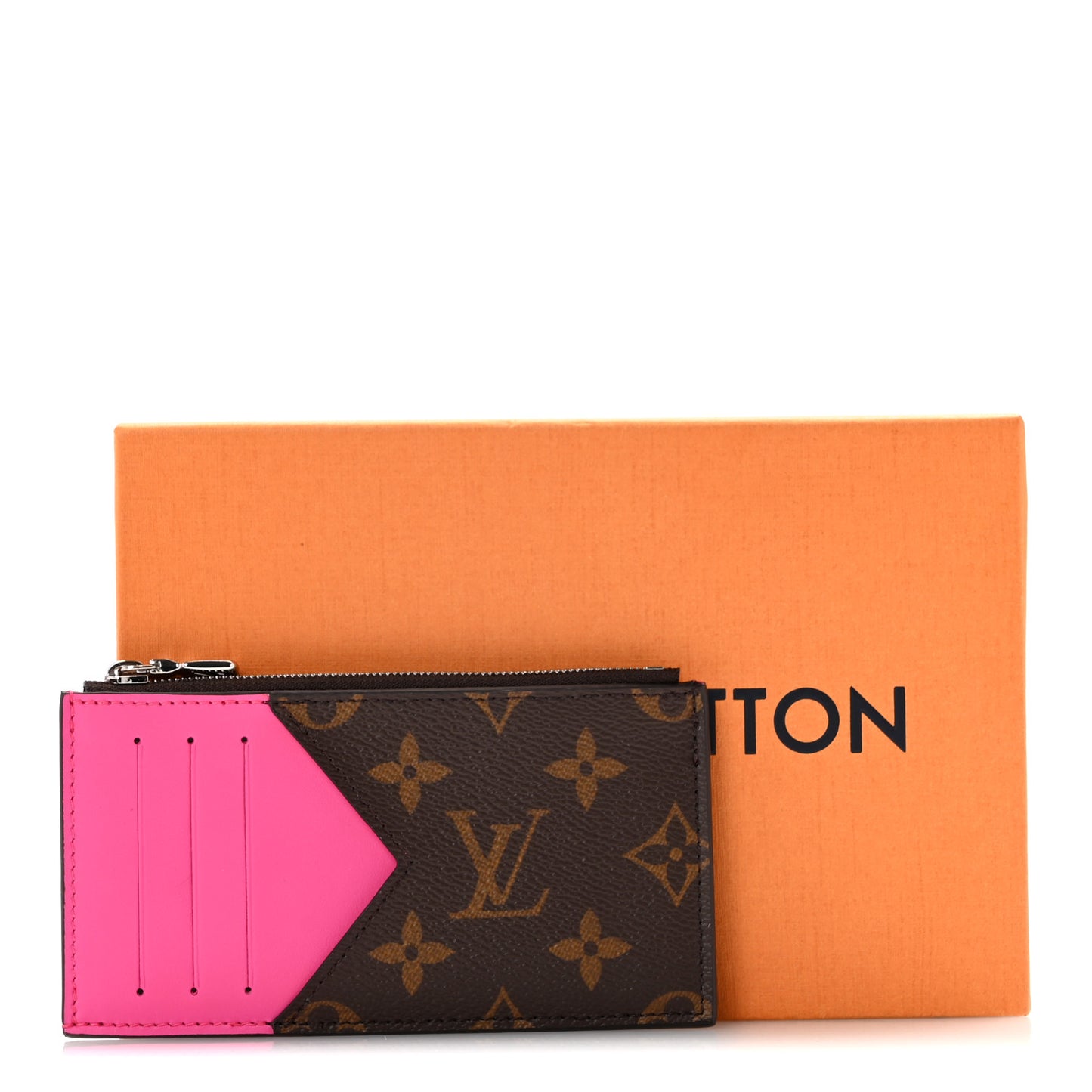 Monogram Calfskin Coin Card Holder Rose