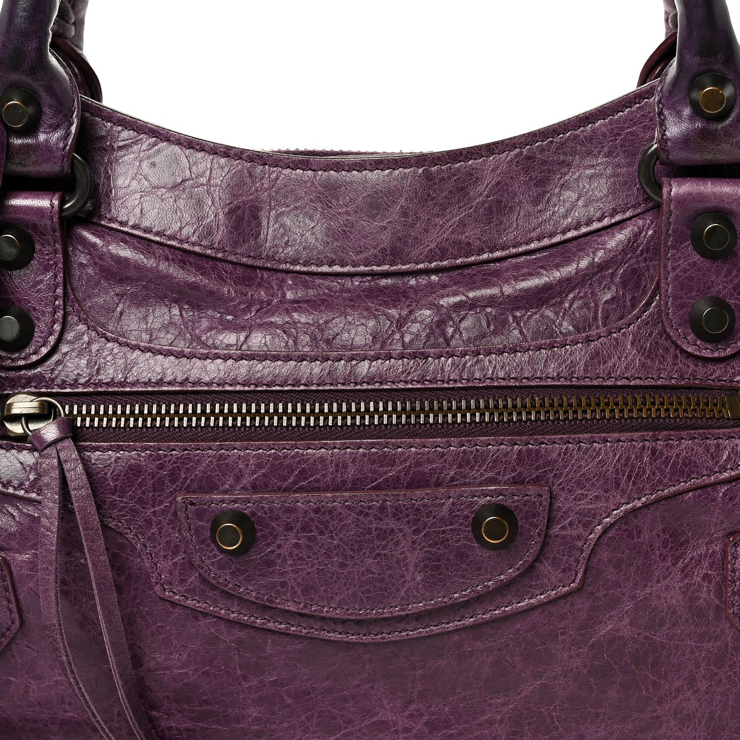 Balenciaga Agneau Classic Hardware First Raisin 8 of 11