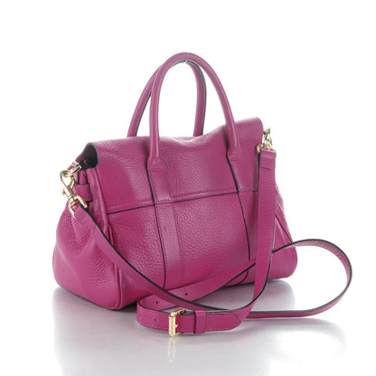 Mulberry Spongy Pebbled Small Bayswater Satchel Hot Fuchsia 3 of 9