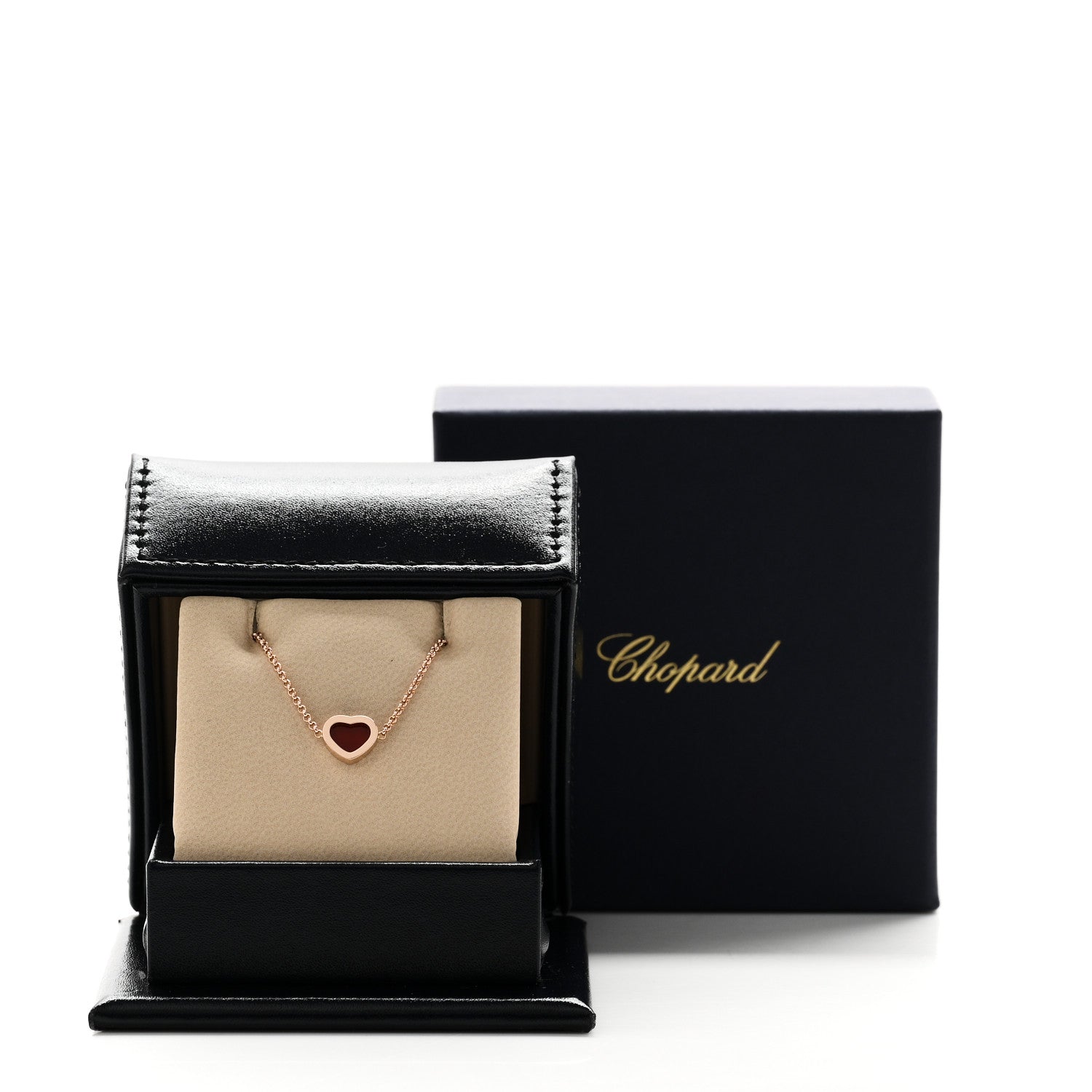 Chopard 18K Rose Gold Carnelian My Happy Hearts Bracelet 5 of 5
