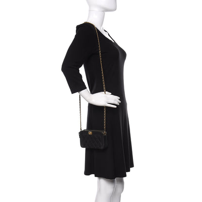 Chanel Caviar Quilted Small Boy Clutch With Chain Black 2 of 17
