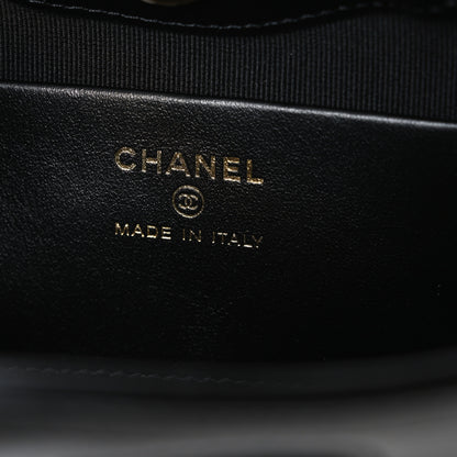 Chanel Shiny Crumpled Calfskin Quilted Nano 31 Shopping Bag Black 5 of 10