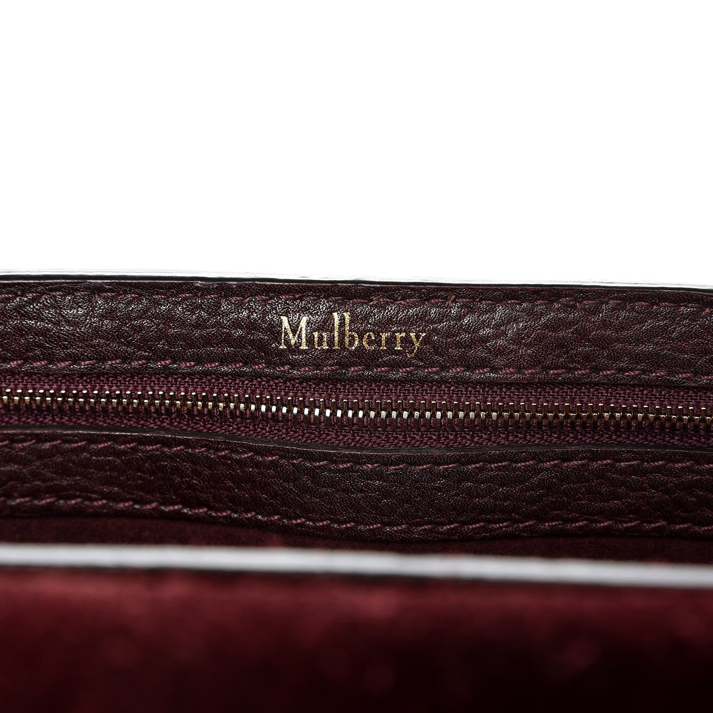 Natural Grain Leather Small New Bayswater Oxblood
