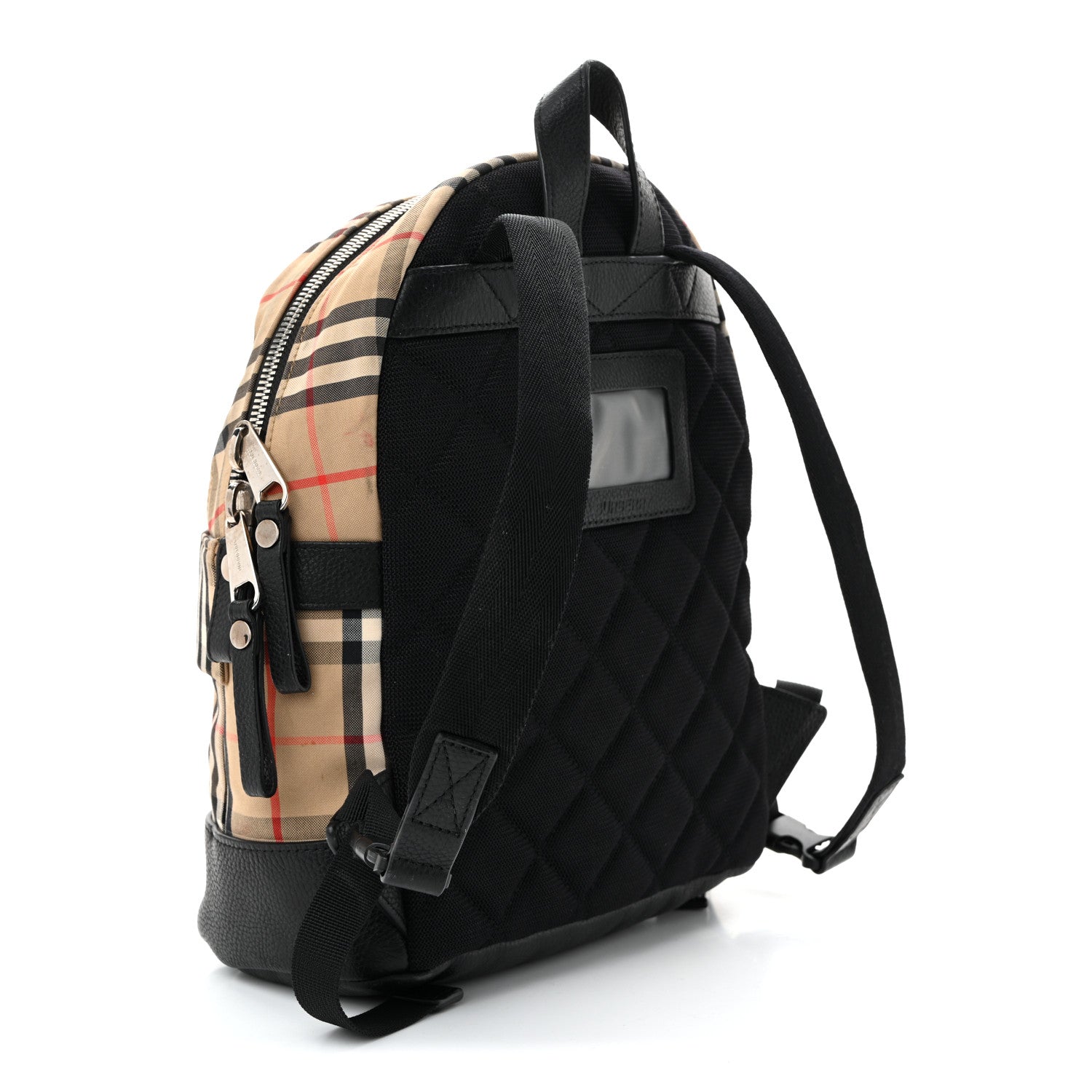 Burberry House Check Canvas Calfskin Small Nico Backpack Archive