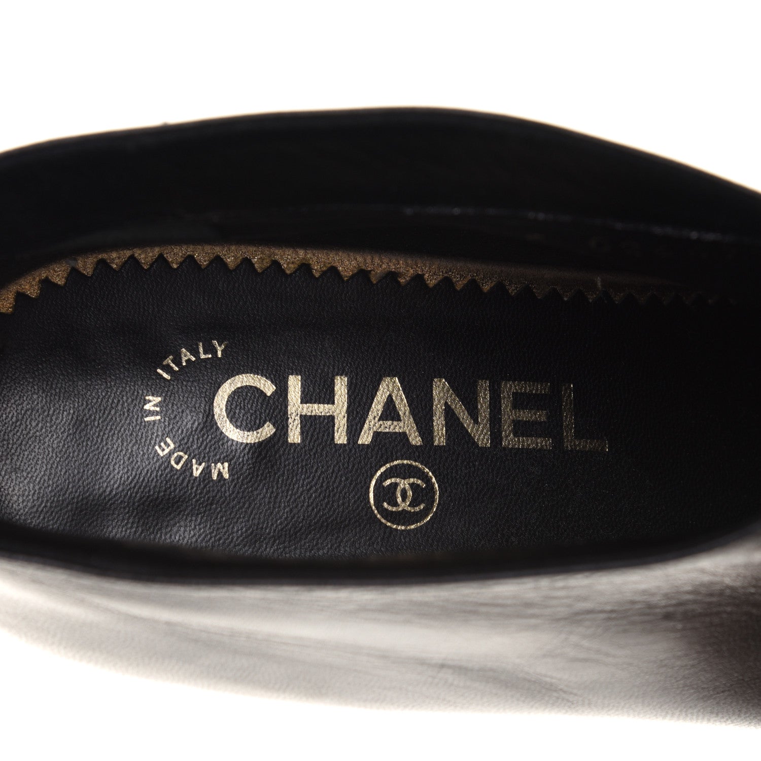 Chanel Lambskin Suede Cap Toe Short Ankle Boots 40 Black 7 of 11