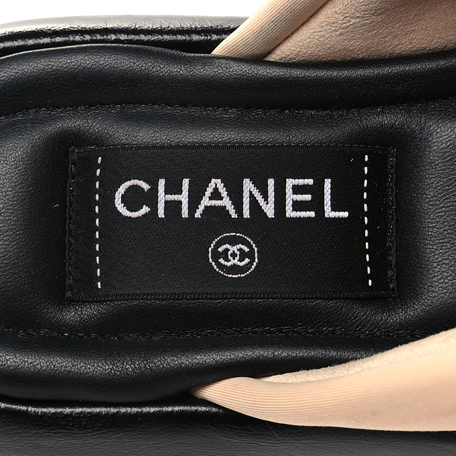 Chanel Fabric CC Mules Sandals 36 Light Beige 8 of 11