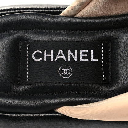 Chanel Fabric CC Mules Sandals 36 Light Beige 8 of 11