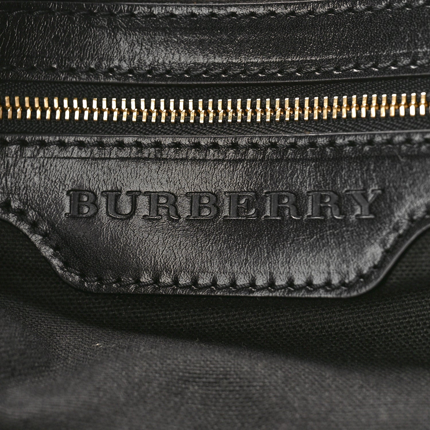 Burberry House Check Bridle Calfskin Medium Gosford Hobo Black 6 of 8