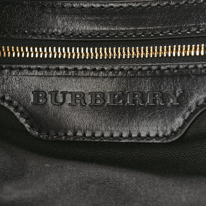 Burberry House Check Bridle Calfskin Medium Gosford Hobo Black 6 of 8