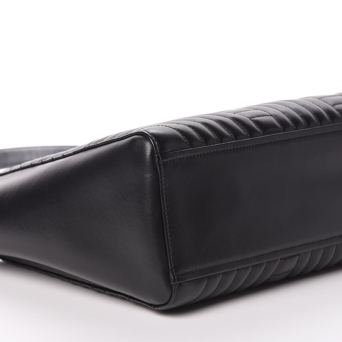 Soft Calfskin Impunture Diagramme Tote Black