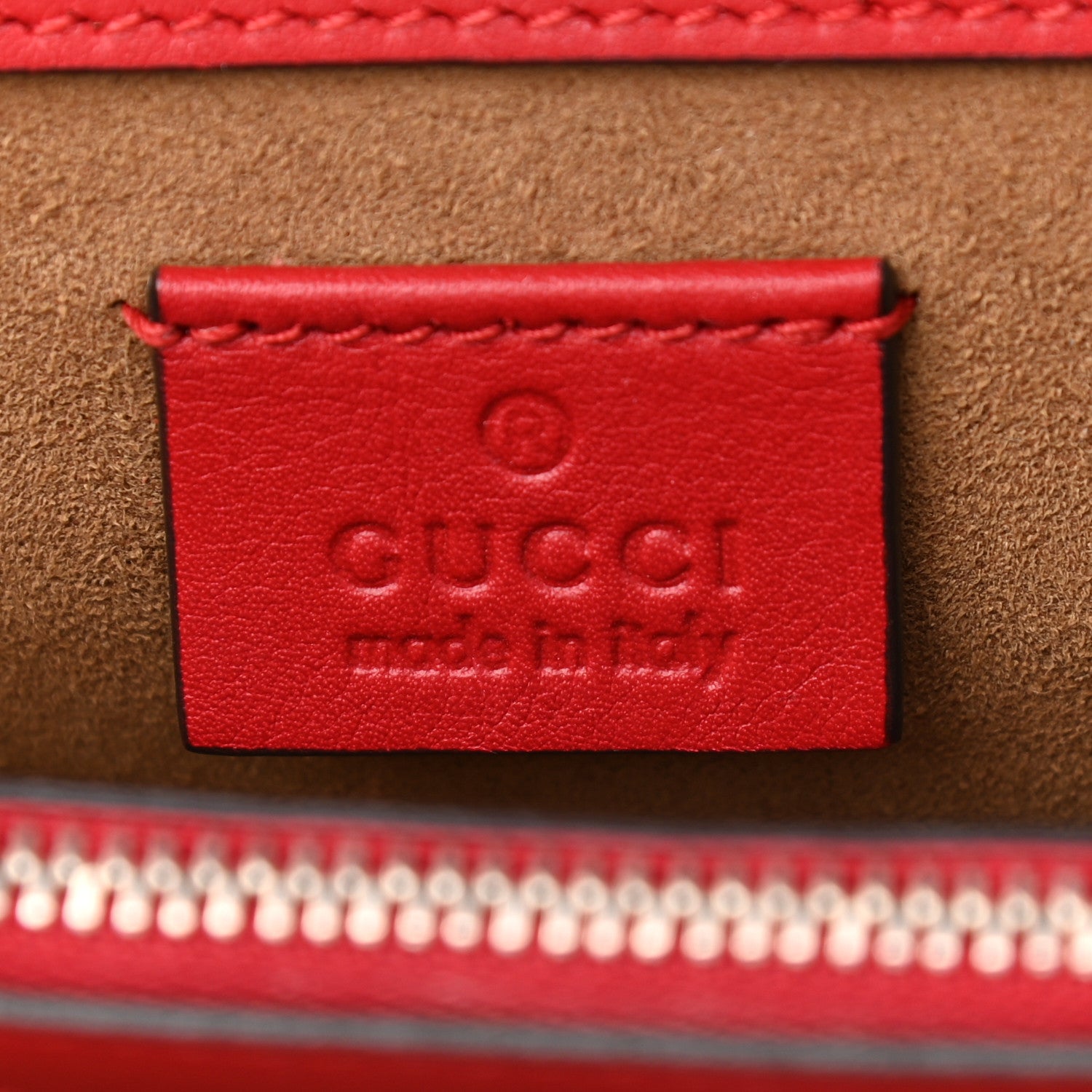 Gucci GG Supreme Monogram Arabesque Small Dionysus Shoulder Bag Hibiscus Red 7 of 10