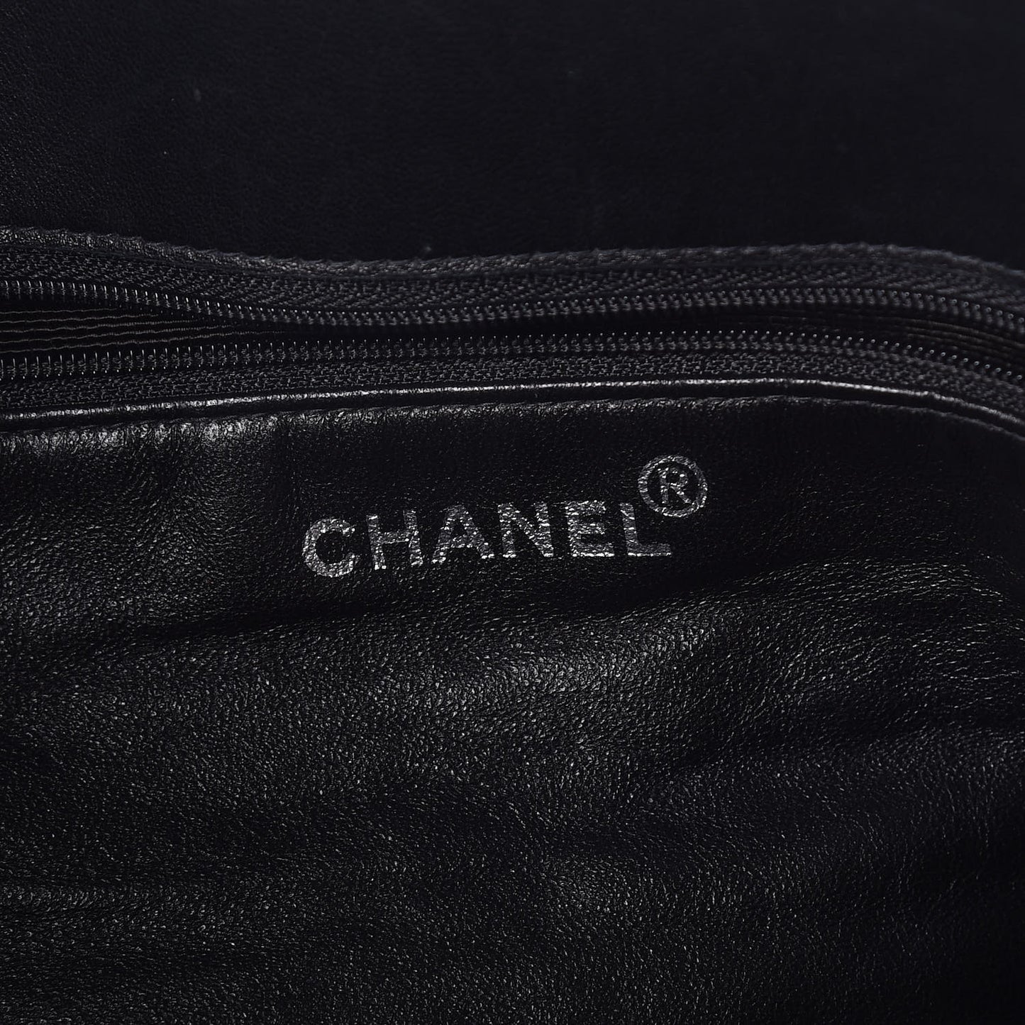 Lambskin Diamond Embossed Tote Black